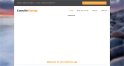 Desktop Screenshot of cornvillestorage.com